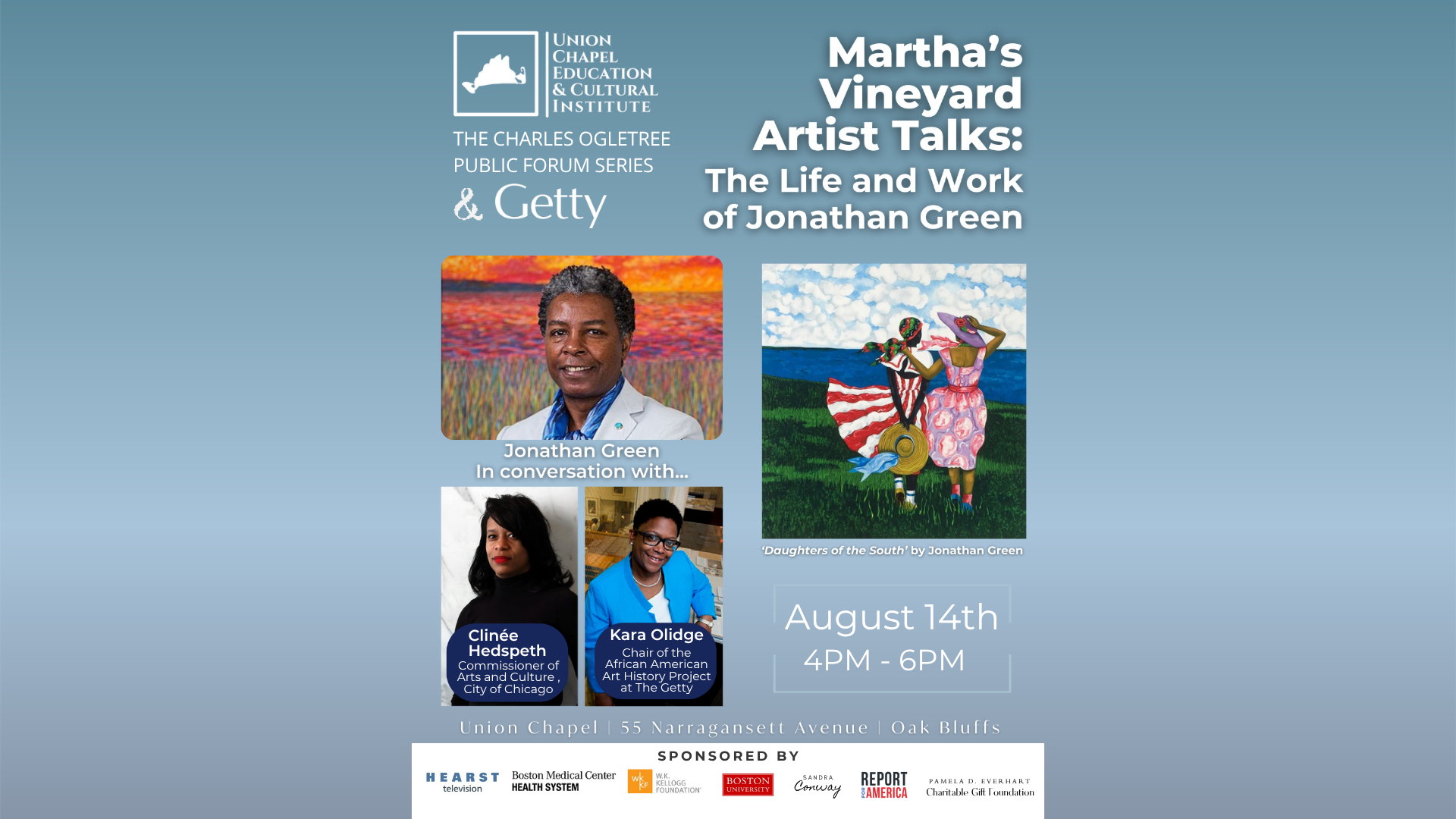 Martha's Vineyard Artist Talks: The Life And Work Of Jonathan Green - Aug. 14th, 4PM ET